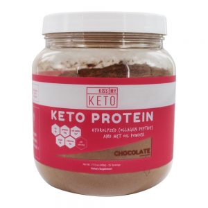 Chocolate Keto Protein em Pó - 17.2 oz. Kiss My Keto
