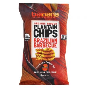 Churrasqueira Orgânica Ridged Chips De Banana - 5 oz. Barnana