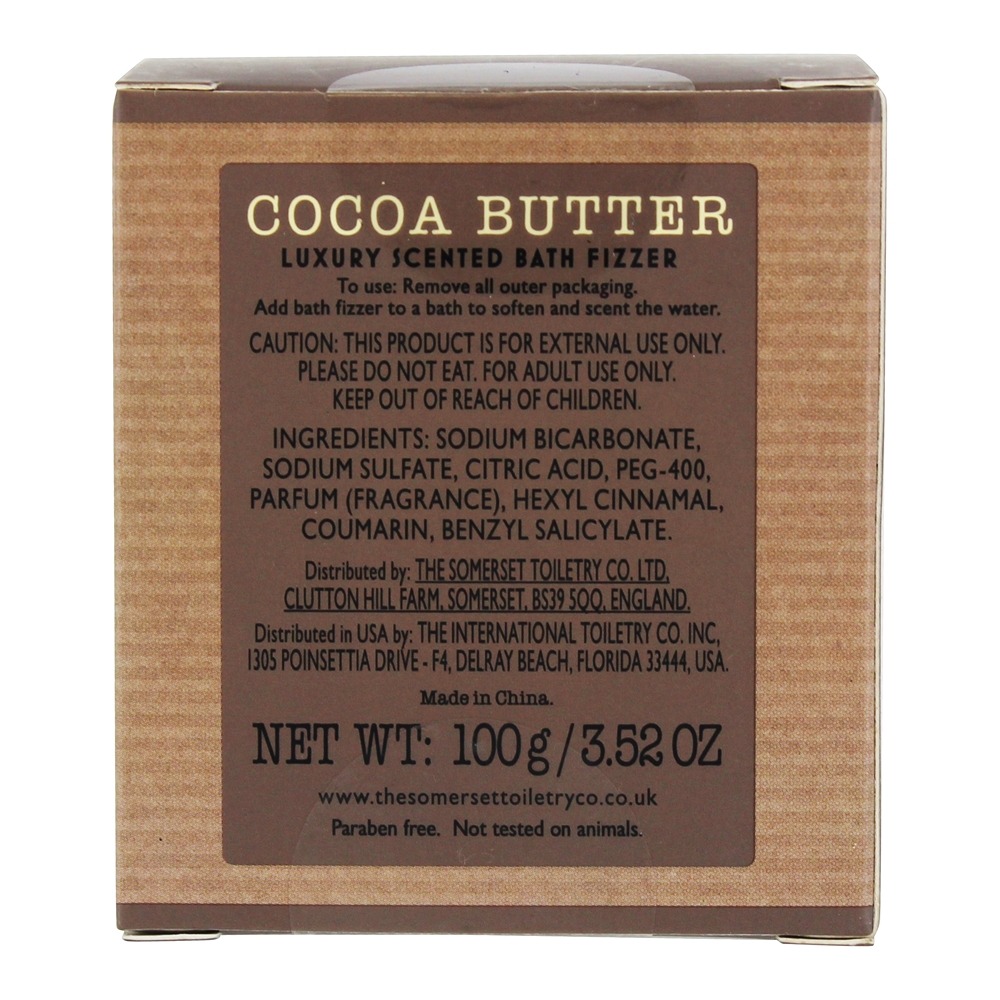 Delray Beach Skincare Luxo Scented Bath Fizzer Manteiga De Cacau - 3.52 oz. The Somerset Toiletry Company - Imagem 2