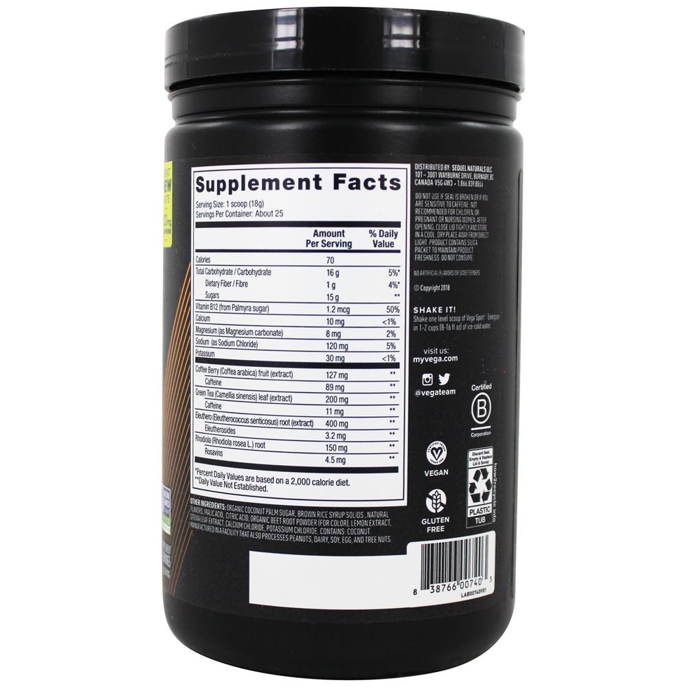 Esponja Premium Energizer Powder Strawberry Lemonade - 16.1 oz. Vega - Imagem 2