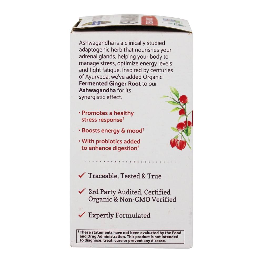 mykind Organics Ashwagandha Stress & Mood Suporte - 60 Tablet (s) vegano (s) Garden of Life - Imagem 4