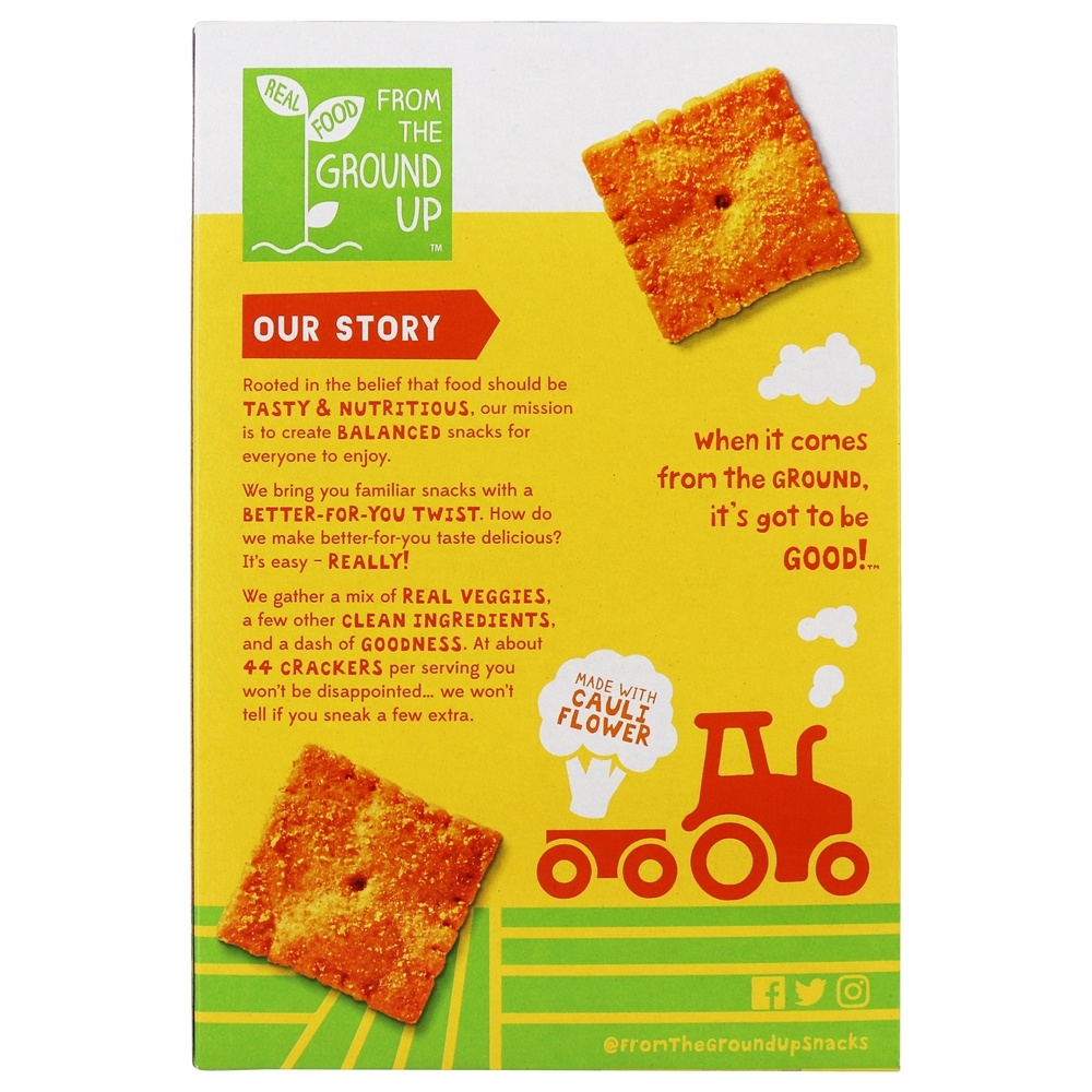 Bolachas de couve-flor Nacho - 4 oz. From the Ground Up - Imagem 3