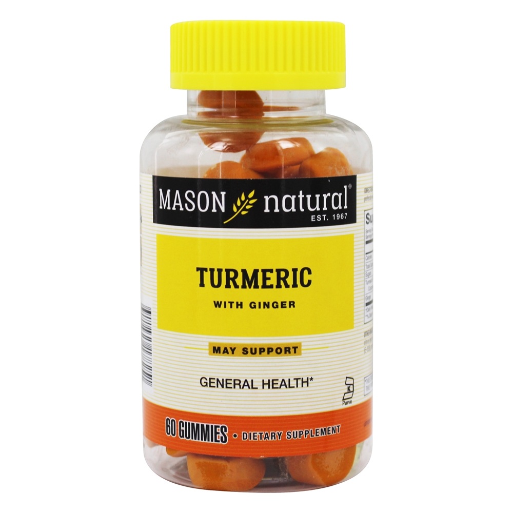 Açafrão com gengibre - 60 Gummies Mason Natural
