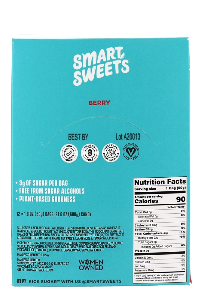 Sweet Fish Gomas Com Sabor de Frutas - 12 Malas SmartSweets - Imagem 2