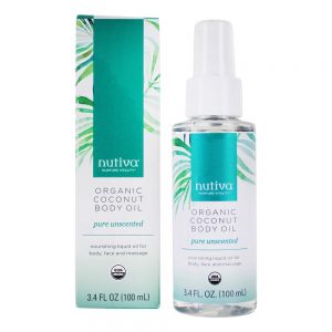 Óleo Corporal de Coco Orgânico Pure perfume - 3.4 fl. oz. Nutiva