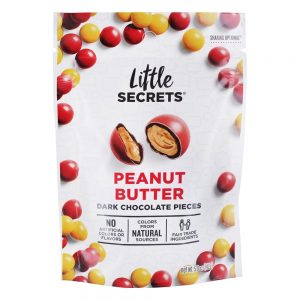 Pedaços De Chocolate Escuro Manteiga De Amendoim - 5 oz. Little Secrets