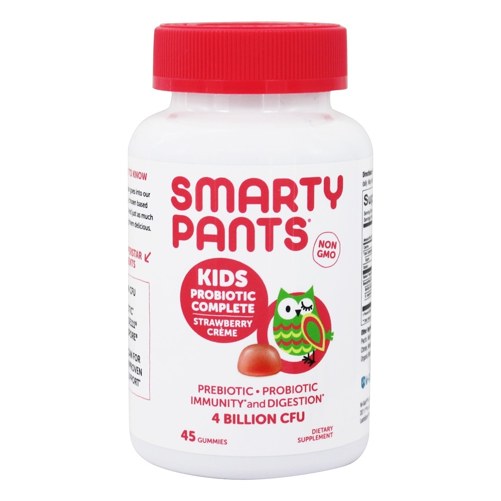 Crianças Probiotic Completar Morango Creme 4 Bilhões de UFC - 45 Gummies SmartyPants