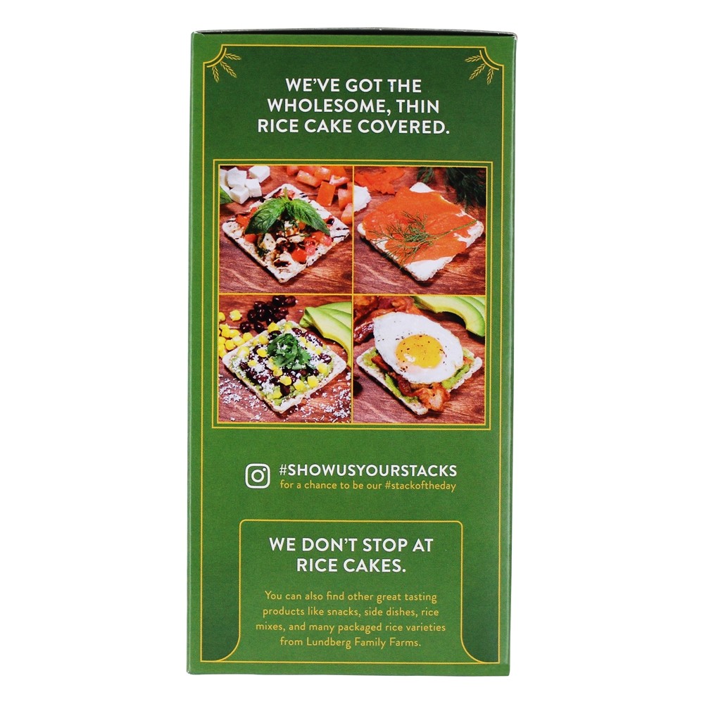 Empilhadeiras finas Bolos de grãos soprados Basil & Thyme - 6 oz. Lundberg - Imagem 4