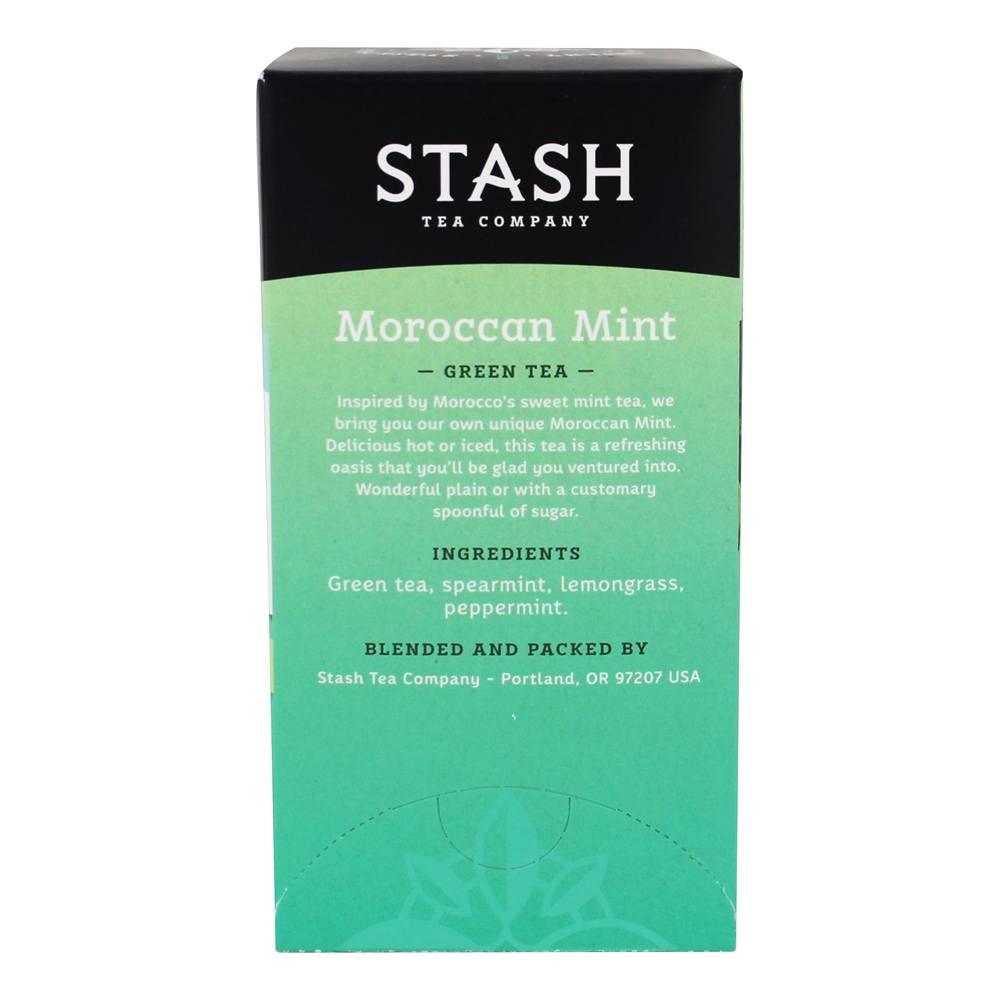 Hortelã marroquina do chá verde - 20 Saquinhos de Chá Stash Tea - Imagem 2