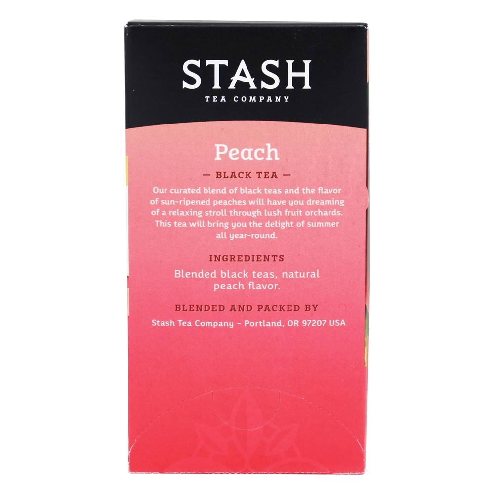 Pêssego Chá Preto - 20 Saquinhos de Chá Stash Tea - Imagem 2