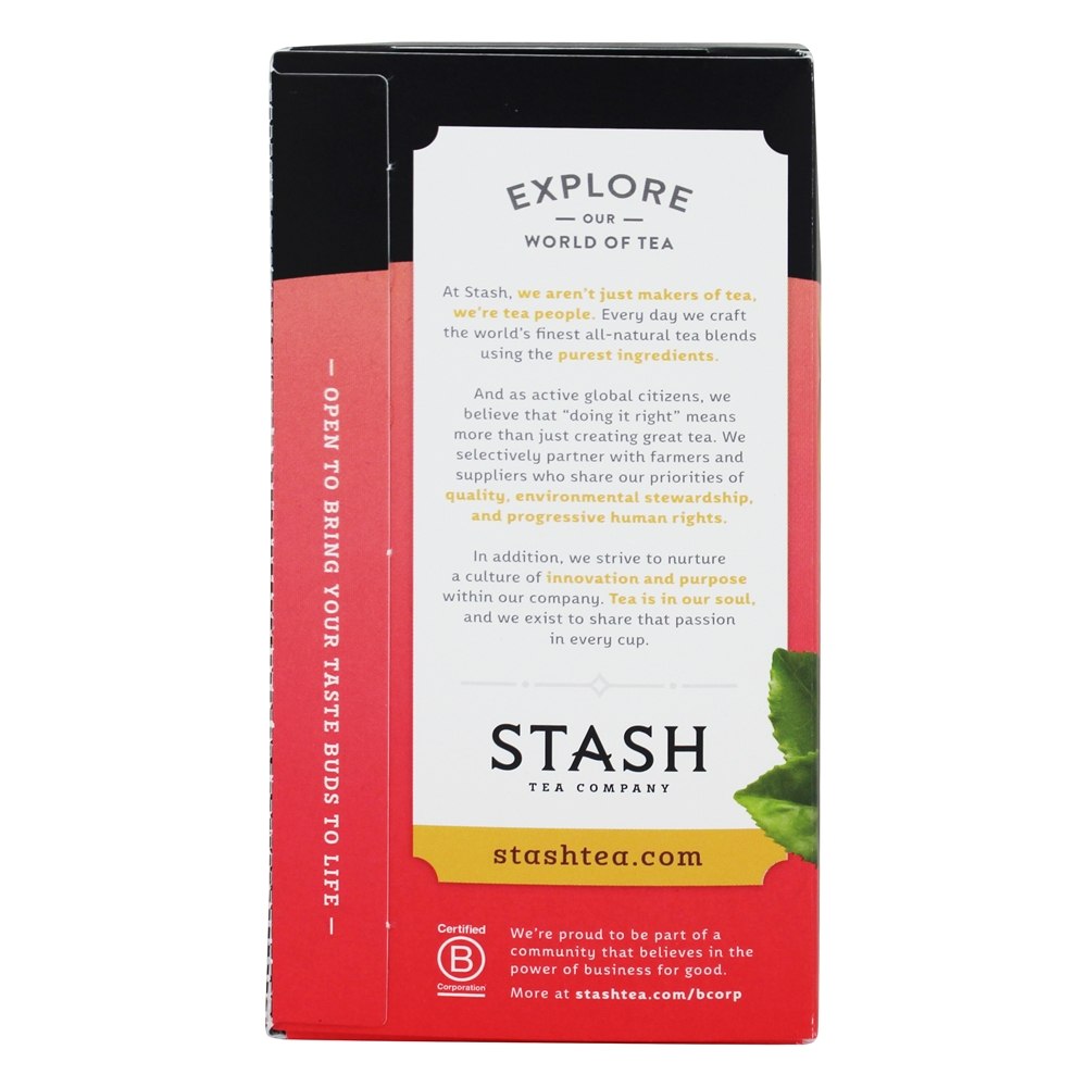 Pêssego Chá Preto - 20 Saquinhos de Chá Stash Tea - Imagem 3