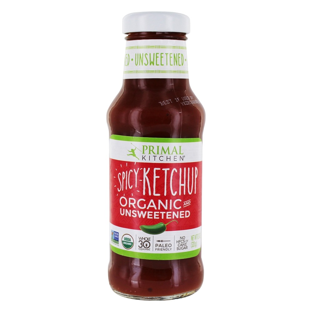 Ketchup Picante Orgânico Sem Açúcar - 11.3 oz. Primal Kitchen