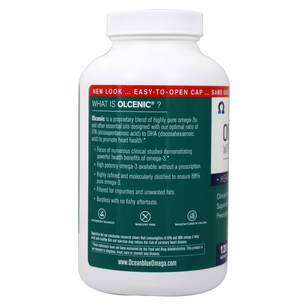 Omega - 3 com sabor de baunilha natural com vitamina D 2100 mg. - 120 Softgels Oceanblue - Imagem 3