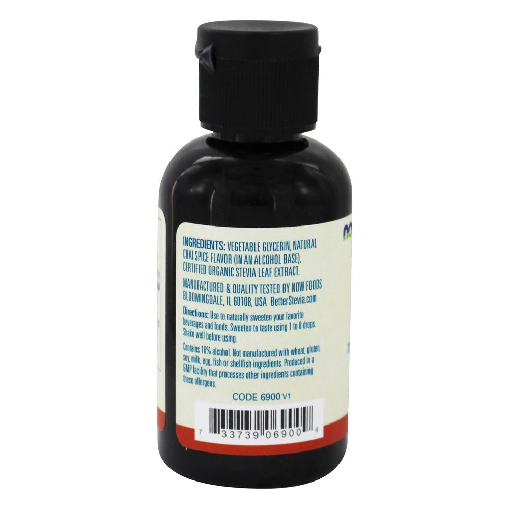 Adoçante líquido BetterStevia Chai Spice - 2 fl. oz. NOW Foods - Imagem 3