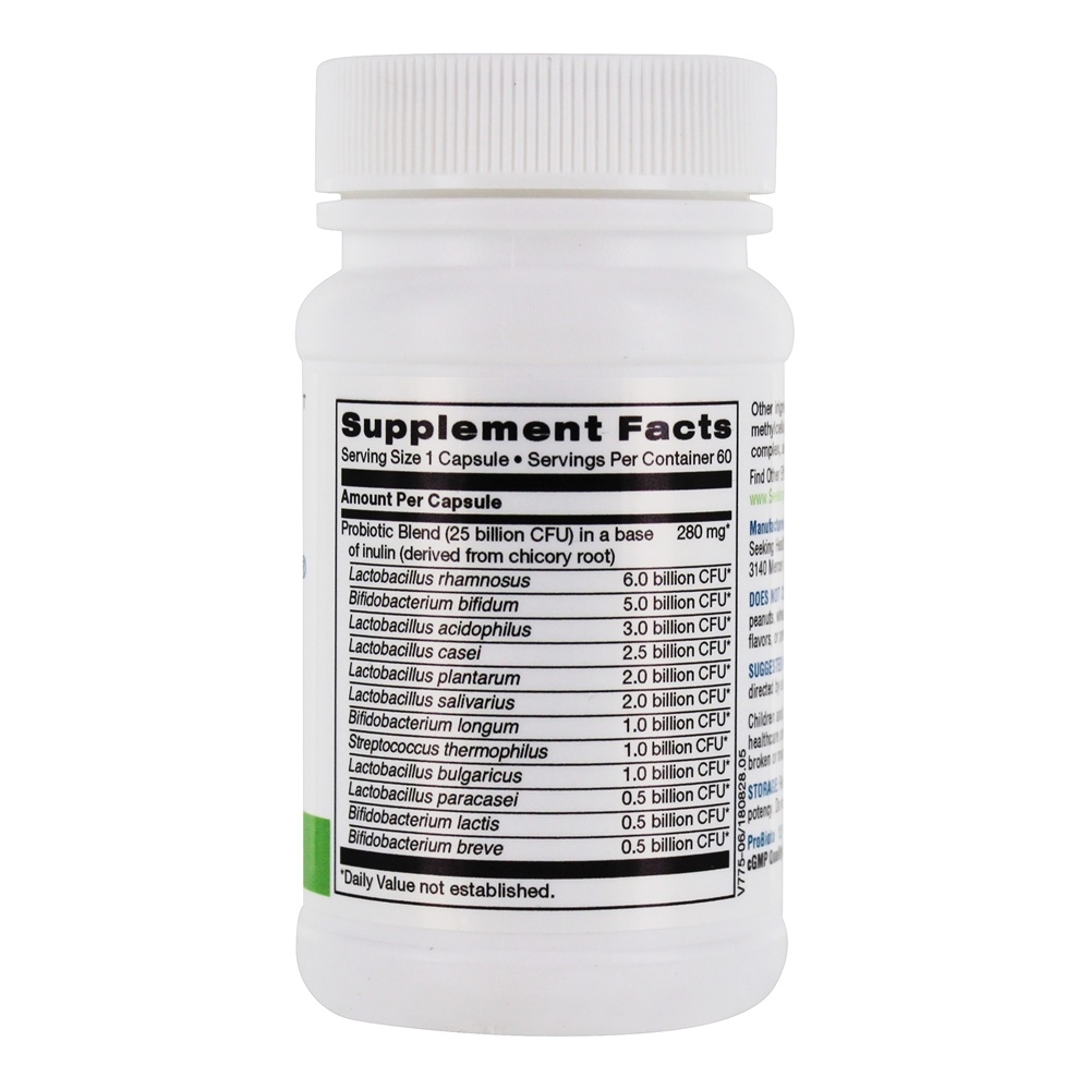 ProBiota 12 Probiotic de suporte máximo 25 Bilhões de UFC - Cápsulas vegetarianas 60 Seeking Health - Imagem 2
