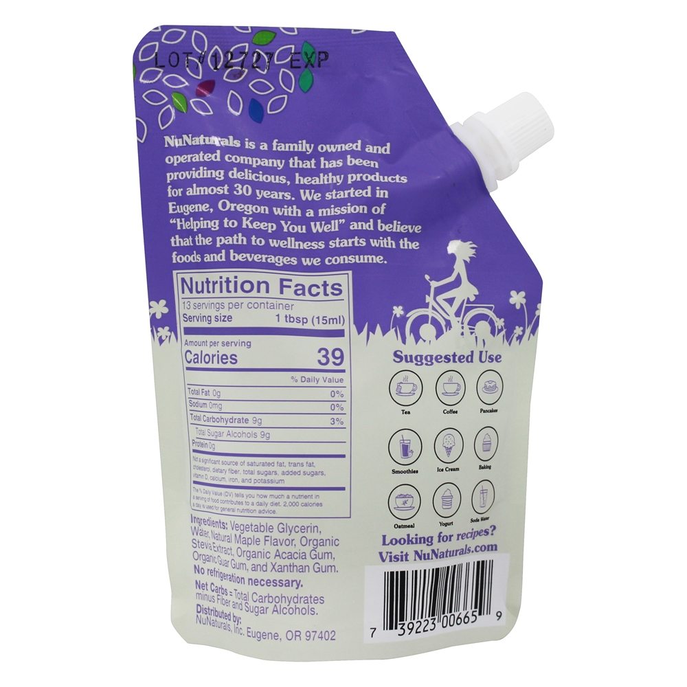 Xarope de Bordo Pourable - 6.6 fl. oz. NuNaturals - Imagem 2