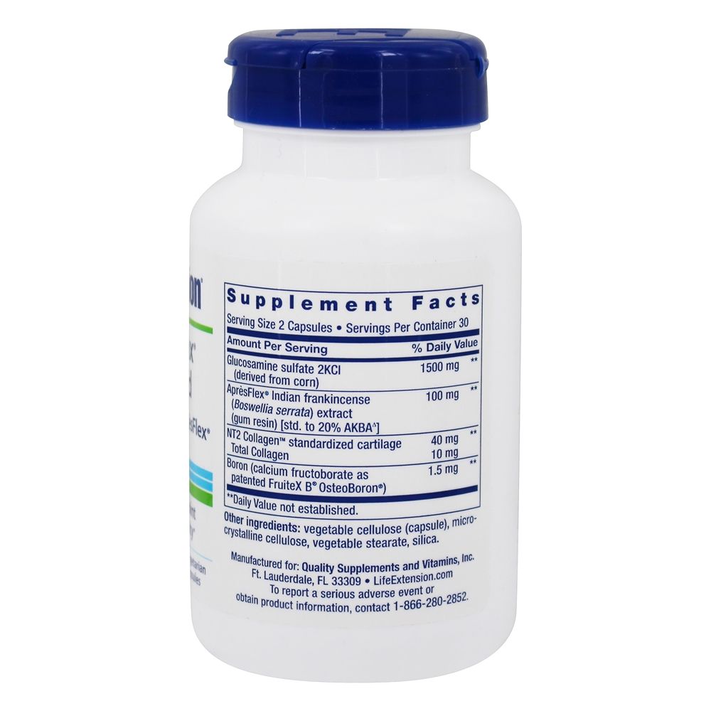 Suporte ArthroMax Advanced Healthy Joint Comfort & Mobility - Cápsulas vegetarianas 60 Life Extension - Imagem 2