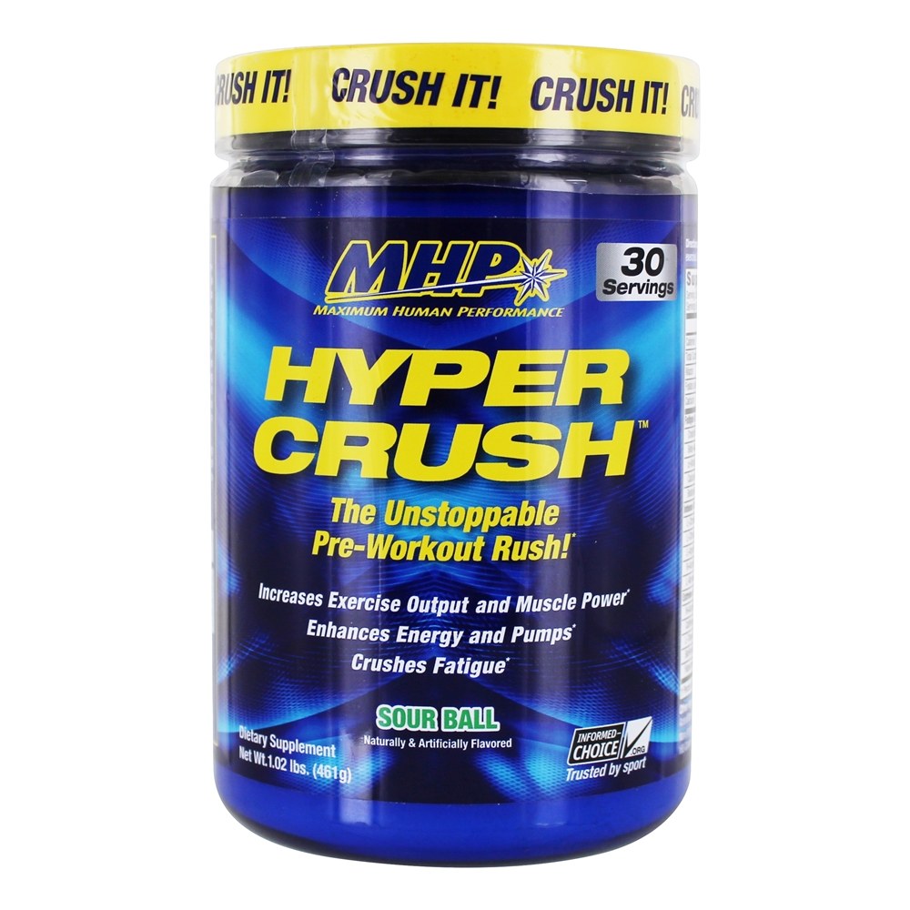 Hyper Crush Pre-Workout Rush Pó Sour Ball - 1.02 lbs. MHP