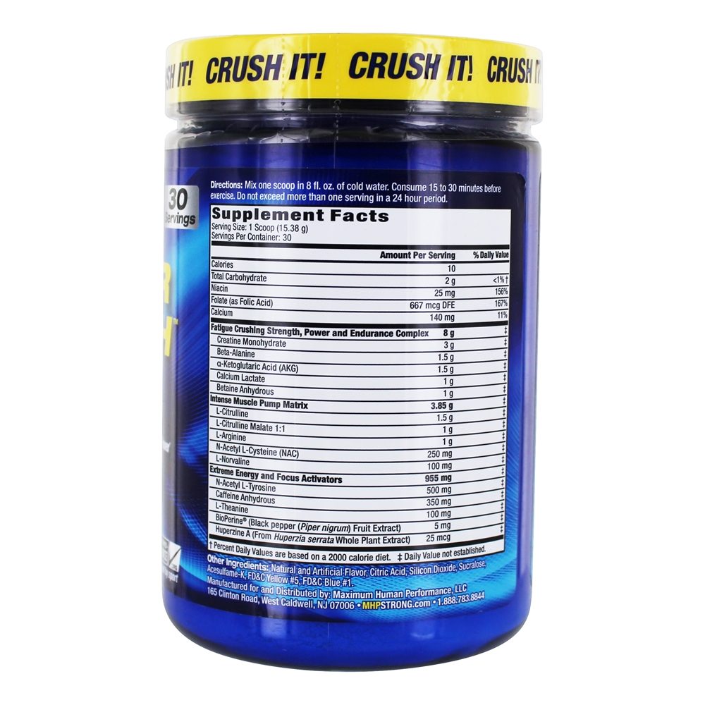 Hyper Crush Pre-Workout Rush Pó Sour Ball - 1.02 lbs. MHP - Imagem 2