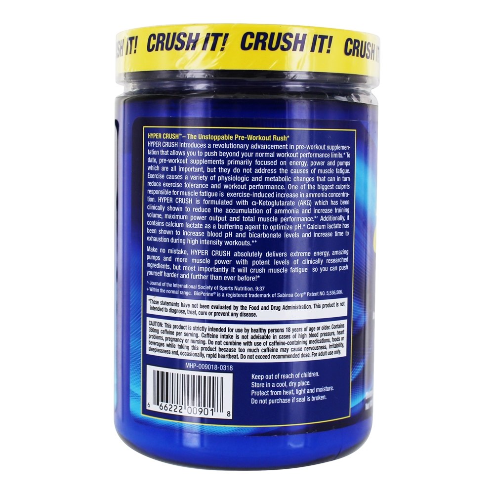 Hyper Crush Pre-Workout Rush Pó Sour Ball - 1.02 lbs. MHP - Imagem 3