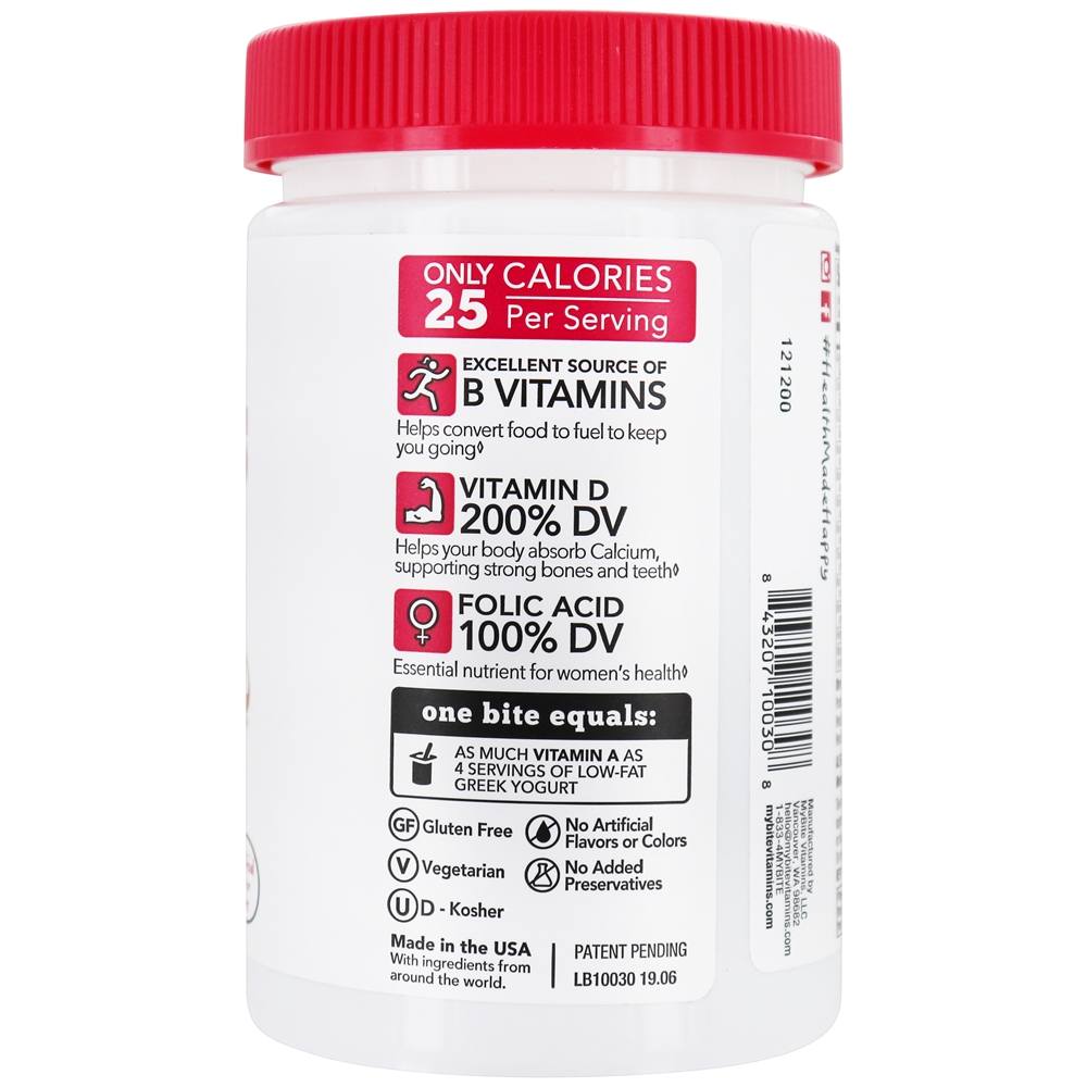 Multi Hers Complete Multivitamin Plus Chocolate Amargo - 30 Mordidas MyBite Vitamins - Imagem 3
