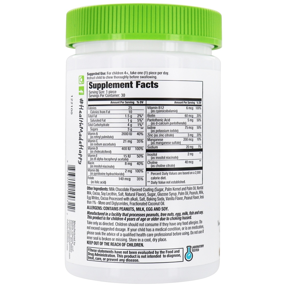 Multi Kids Complete Multivitamínico com A, C, D, E + Leite de Zinco Chocolatey - 30 Mordidas MyBite Vitamins - Imagem 2