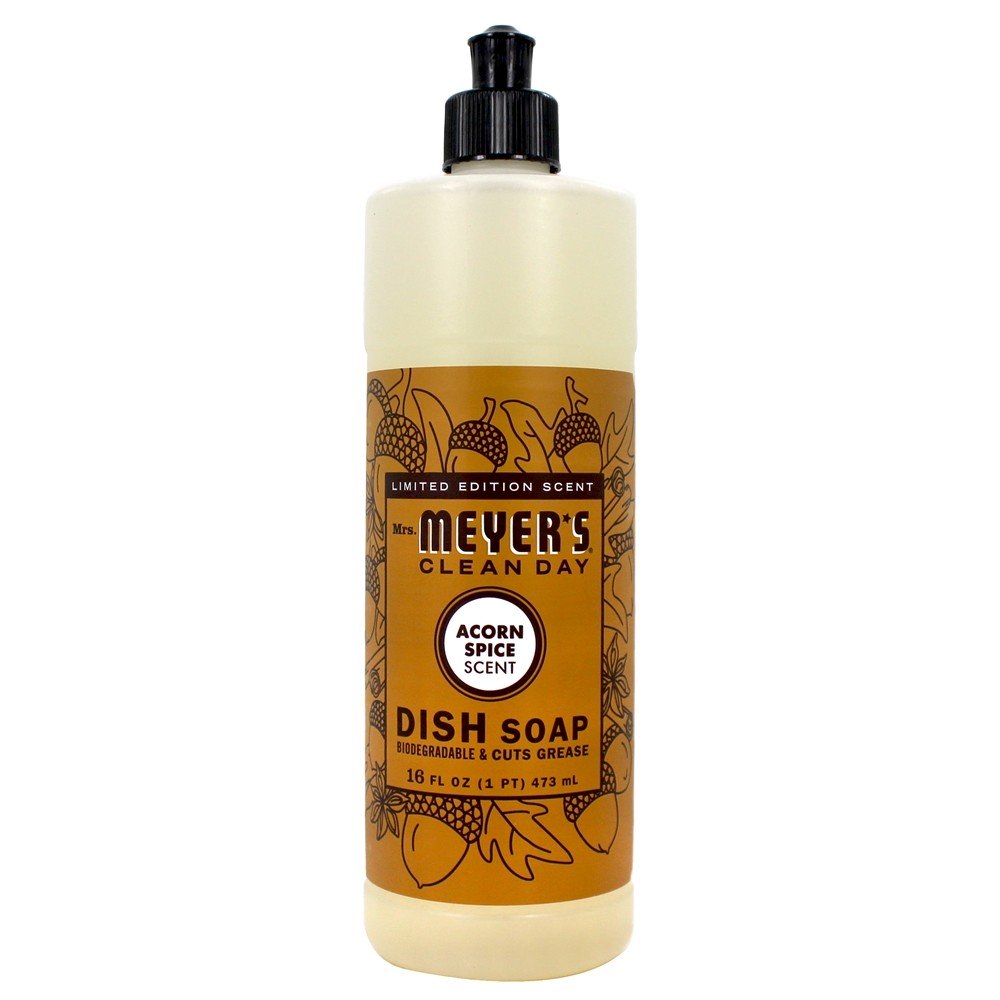 Dia limpo, prato líquido, sabonete, bolota, tempero - 16 oz. Mrs. Meyer's