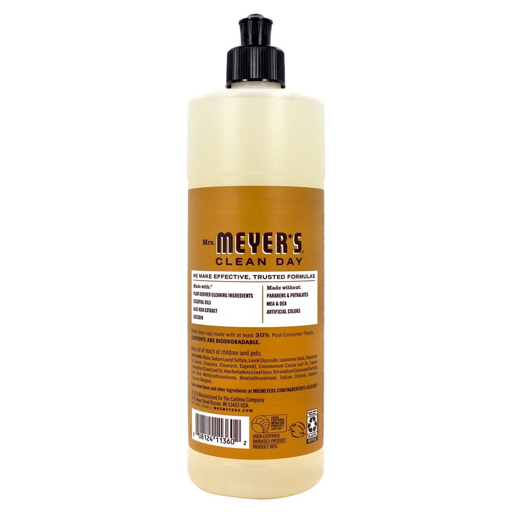 Dia limpo, prato líquido, sabonete, bolota, tempero - 16 oz. Mrs. Meyer's - Imagem 2