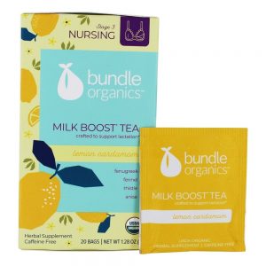 Leite Boost Tea Cardamomo De Limão - 20 Saquinhos de Chá Bundle Organics