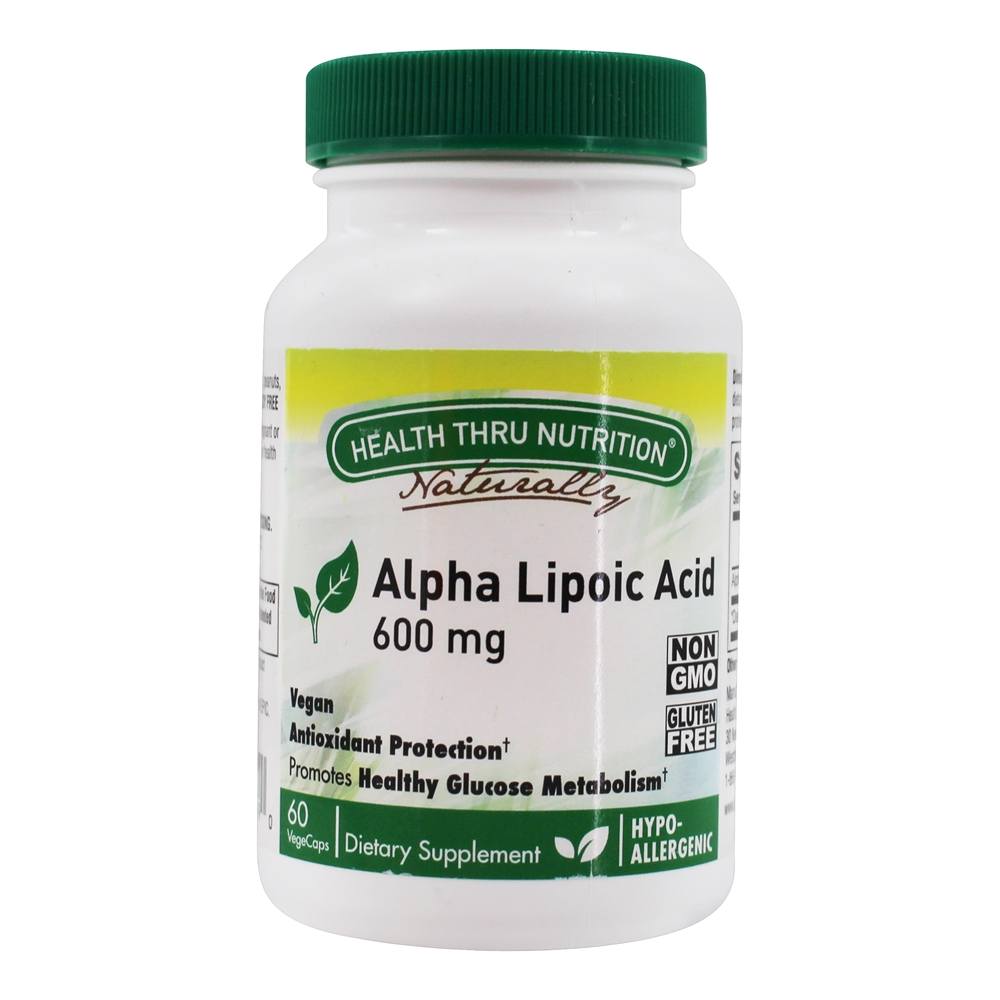 Ácido Alpha-Lipóico 600 mg. - 60 Cápsula (s) vegetal (s) Health Thru Nutrition
