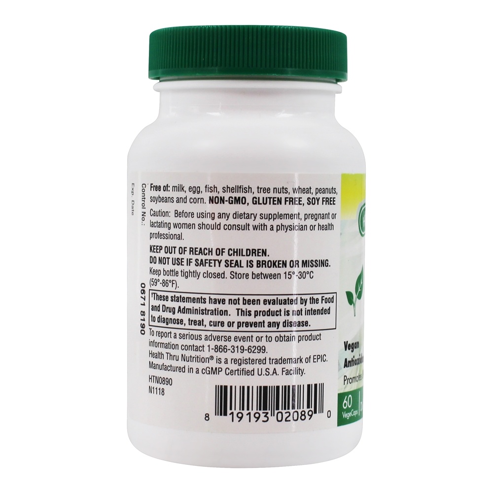 Ácido Alpha-Lipóico 600 mg. - 60 Cápsula (s) vegetal (s) Health Thru Nutrition - Imagem 3