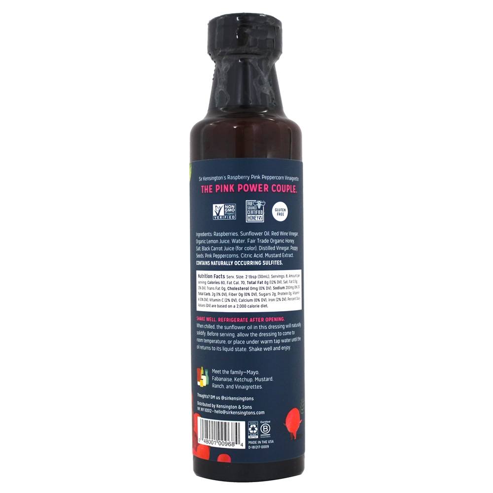 Molho de pimenta rosa framboesa e marinada - 8.45 fl. oz. Sir Kensington's - Imagem 2