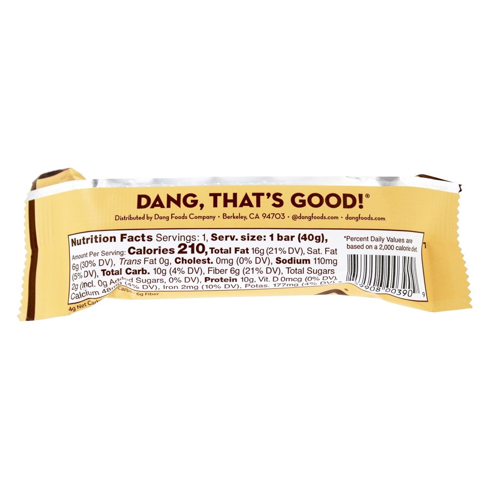 Planta baseada em Keto Bar Chocolate Mar Sal - 1.4 oz. Dang - Imagem 3