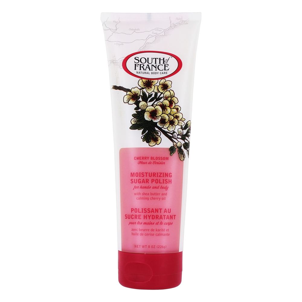 Polonês de Açúcar Hidratante para Mãos e Corpo Cherry Blossom - 8 oz. South of France