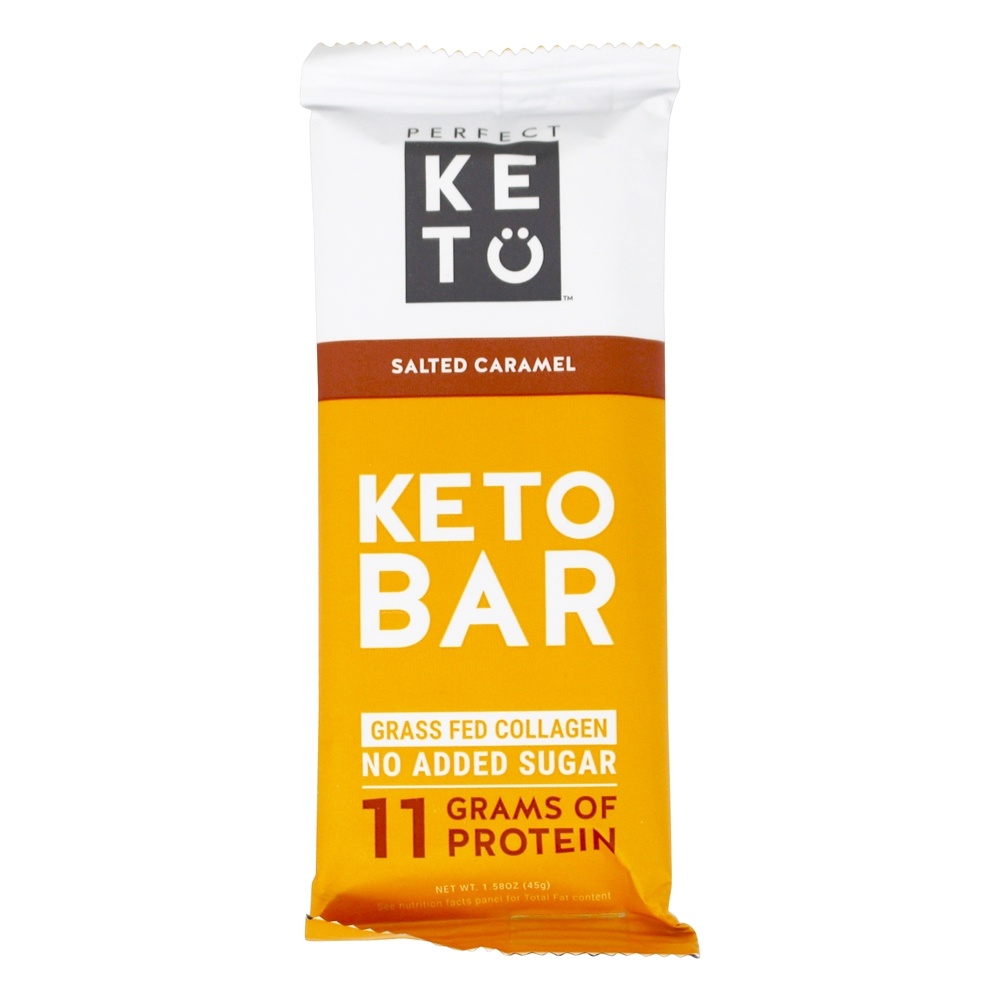 Keto Bar Caramelo Salgado - 1.58 oz. Perfect Keto