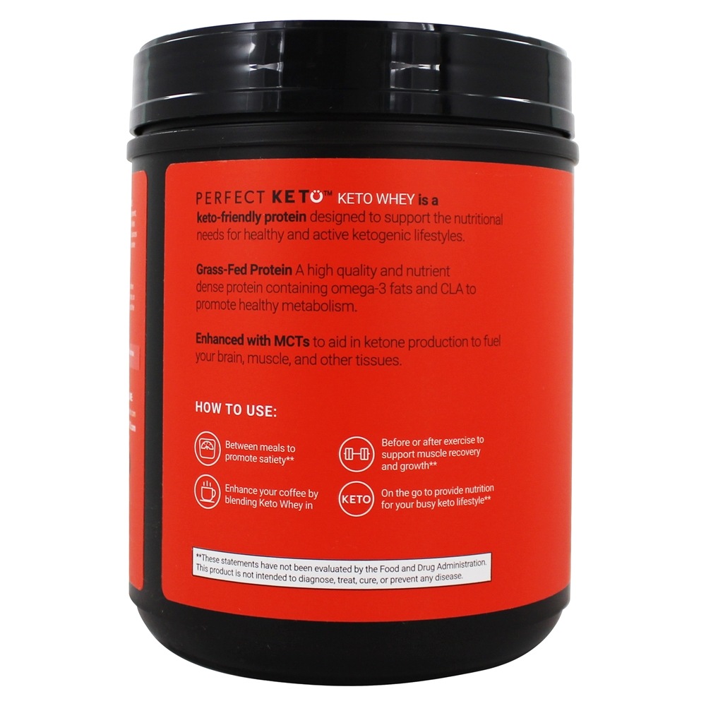 Keto Whey Em Pó De Chocolate - 18 oz. Perfect Keto - Imagem 3