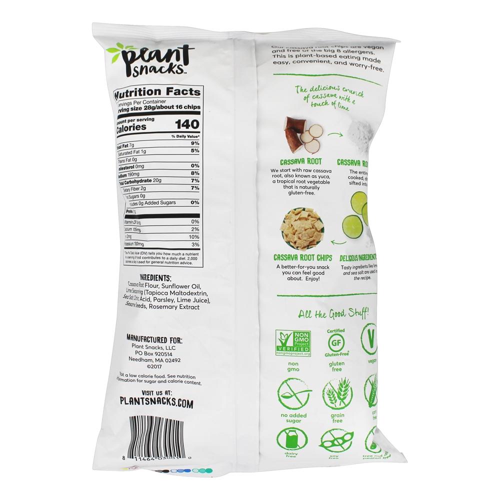 Chips de raiz de mandioca limão - 5 oz. Plant Snacks - Imagem 2
