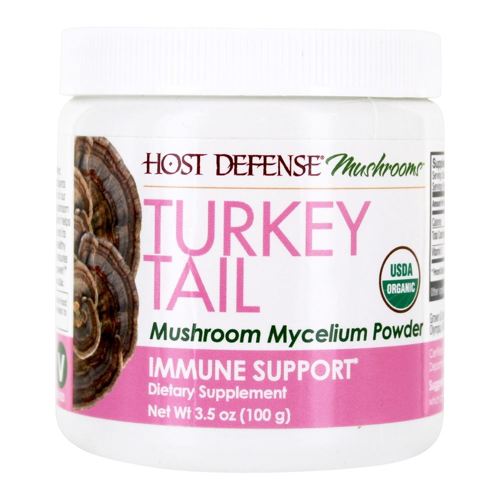 Pó do micélio do cogumelo do apoio imune da cauda de Turquia - 3.5 oz. Host Defense
