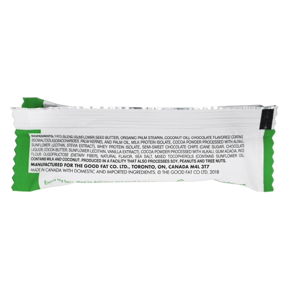 Keto Amigável Snack Bar Menta Pedaços De Chocolate - 1.38 oz. Love Good Fats - Imagem 2