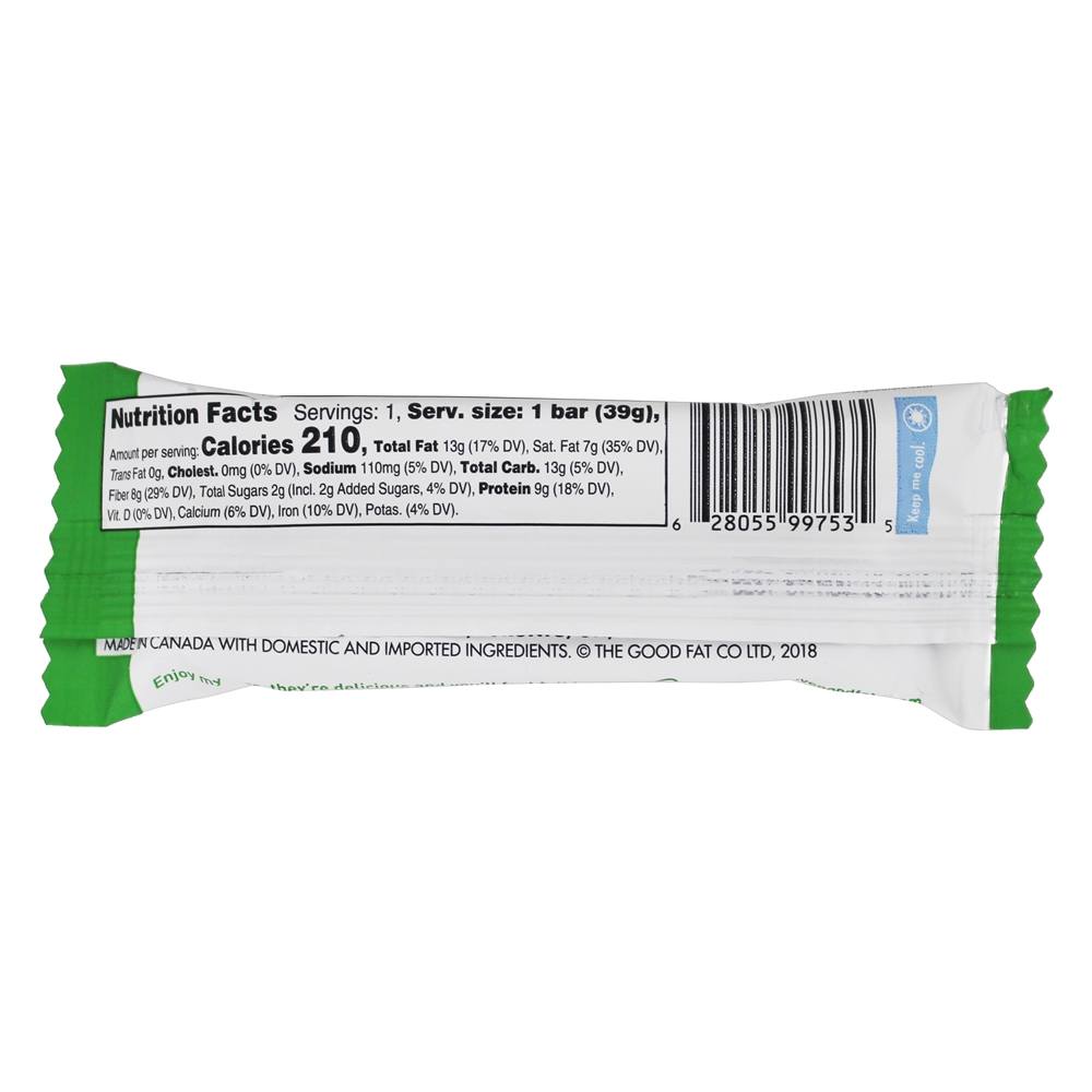 Keto Amigável Snack Bar Menta Pedaços De Chocolate - 1.38 oz. Love Good Fats - Imagem 3