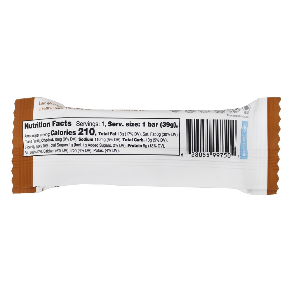Keto Friendly Snack Bar Manteiga De Amendoim Chocolatey - 1.38 oz. Love Good Fats - Imagem 2