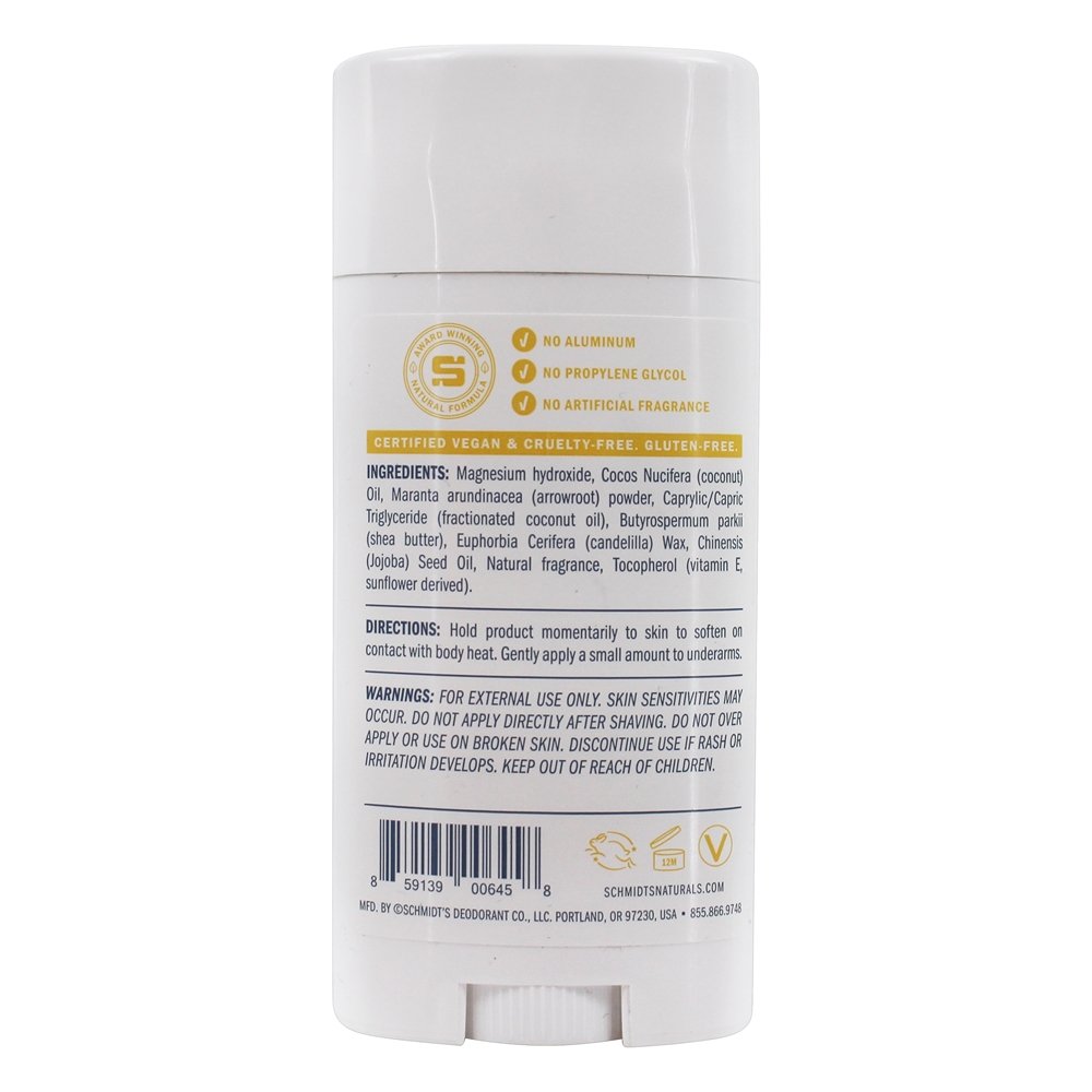 Fórmula natural da pele da vara do desodorizante natural abacaxi do coco - 3.25 oz. Schmidt's - Imagem 2