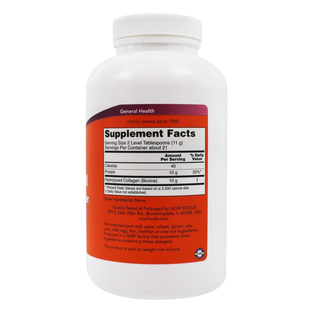 Pó dos Peptides do colagénio - 8 oz. NOW Foods - Imagem 2
