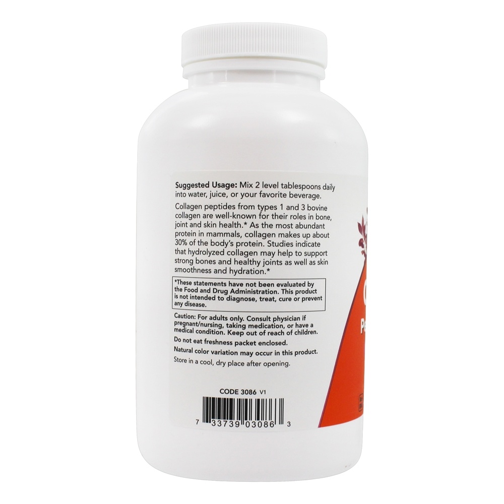 Pó dos Peptides do colagénio - 8 oz. NOW Foods - Imagem 3