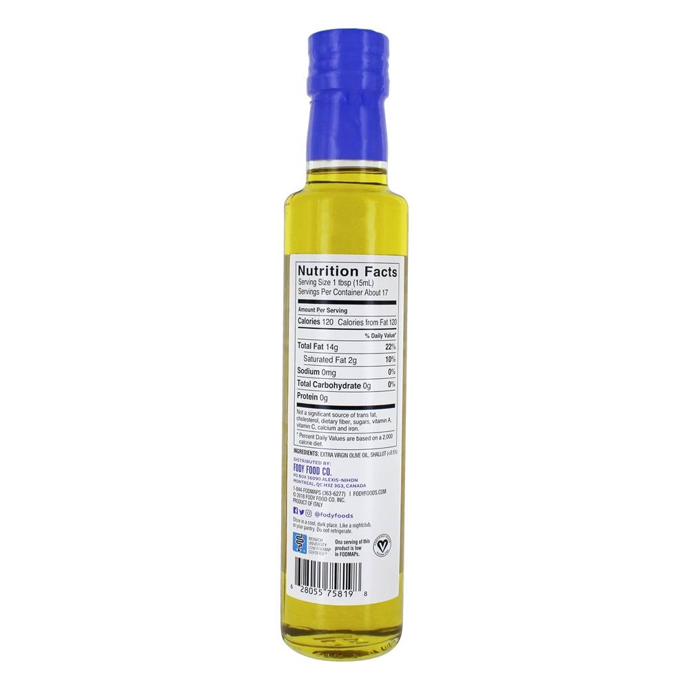 Azeite de oliva infundido com baixo teor de virose extra FODMAP - 8.45 fl. oz. FODY - Imagem 2