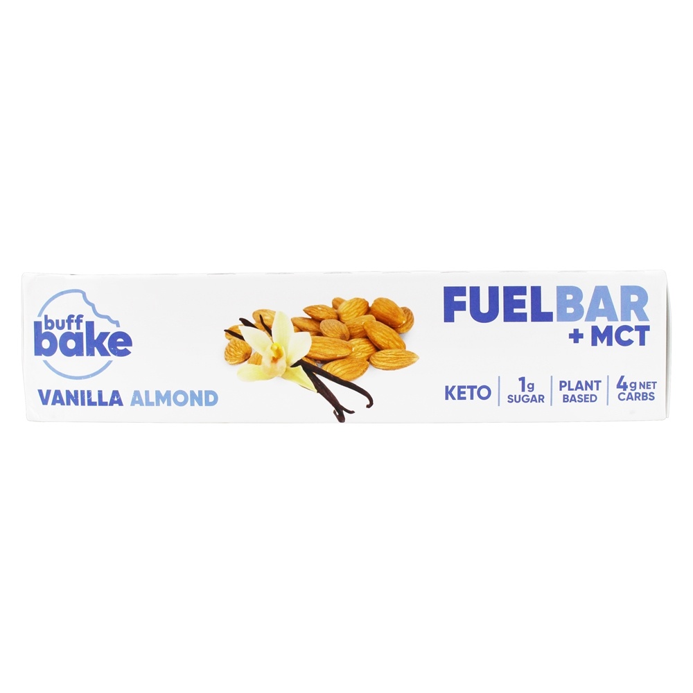 Combustível Keto + MCT Bar Caixa De Amêndoa De Baunilha - 12 Barras Buff Bake - Imagem 3