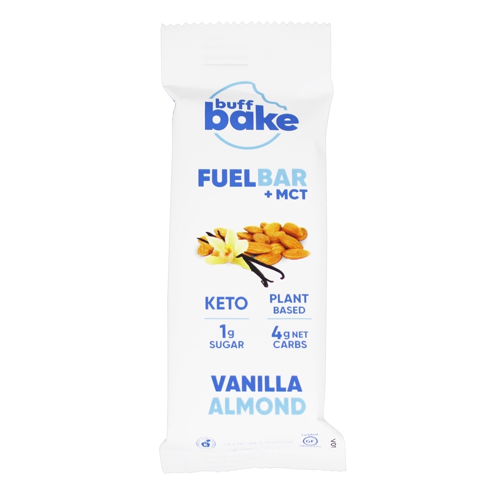 Combustível Keto + MCT Bar Caixa De Amêndoa De Baunilha - 12 Barras Buff Bake - Imagem 4