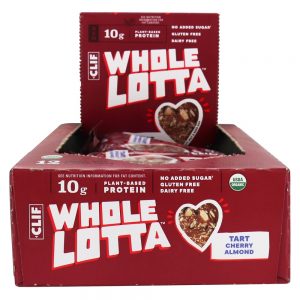 Whole Lotta Frutas Orgânicas, Nozes & Semente Bares Caixa Tart Cherry Amêndoa - 12 Barras Clif Bar