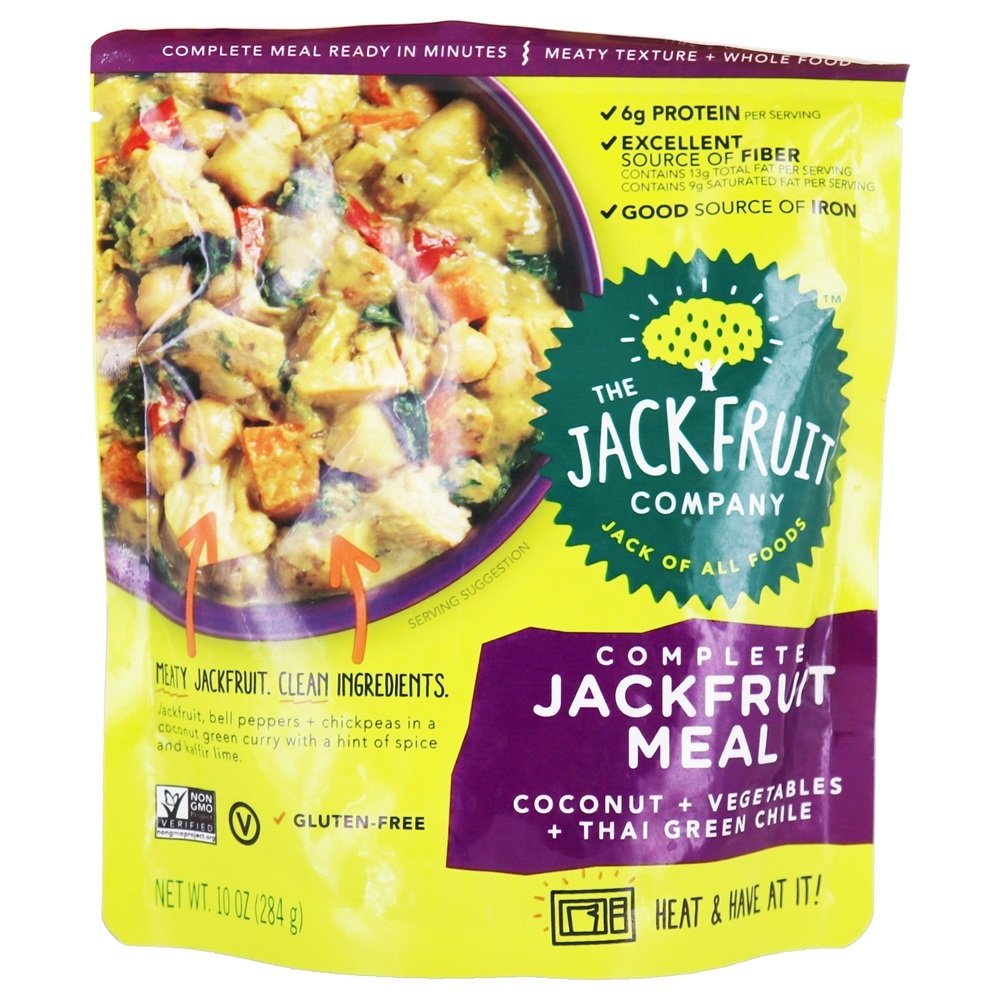 Refeição de Jackfruit Completa Coco + Legumes + Tailandês Verde Chile - 10 oz. The Jackfruit Company