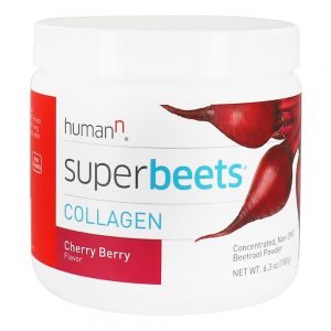 SuperBeets Colágeno Beterraba Em Pó Cereja Berry - 6.3 oz. HumanN